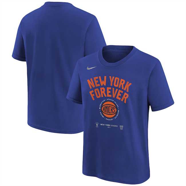 Men's New York Knicks Royal 2024 Playoffs Mantra T-Shirt,We sell and wholesale Men's New York Knicks Royal 2024 Playoffs Mantra T-Shirt on line form chian!
